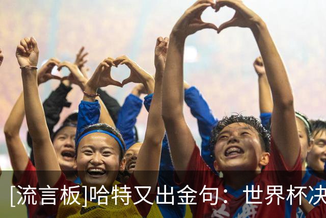 [流言板]哈特又出金句：世界杯决赛也就还好，但氛围是真的顶级